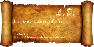 Linkes Domicián névjegykártya